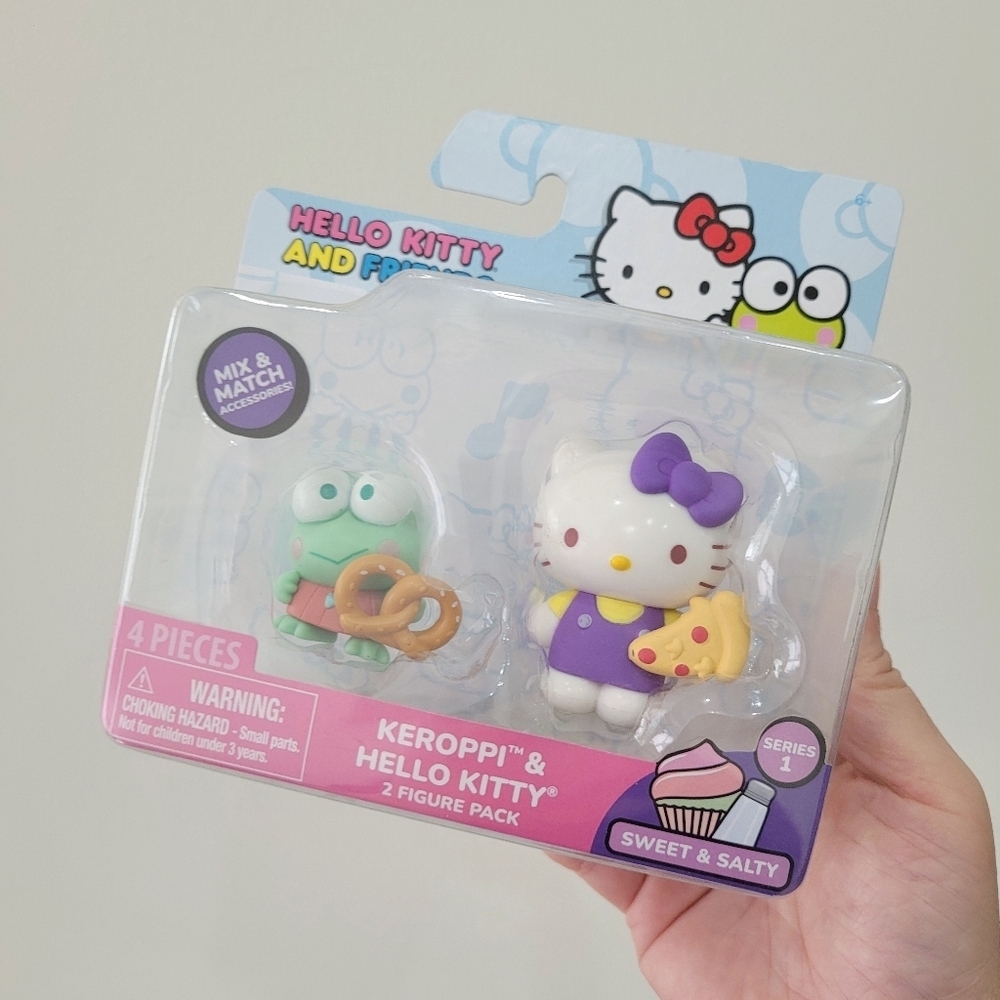Brand New Sanrio Hello Kitty & Keroppi Figure Set